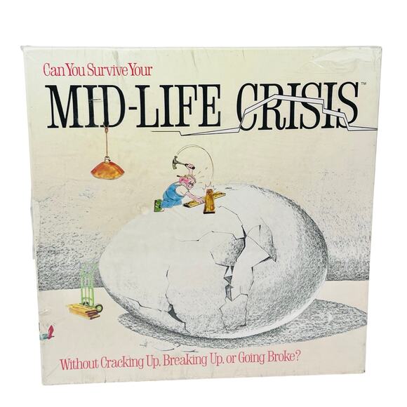 Vintage Mid Life Crisis Board Game 1982 Adult Party Retro Collectible New Sealed - Picture 1 of 2